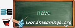 WordMeaning blackboard for nave